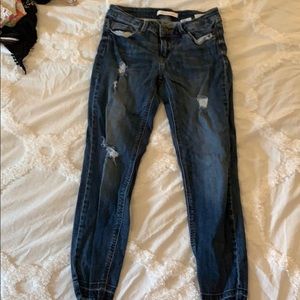 eunina low rise skinny crop jeans